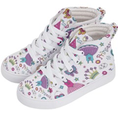 Princess Element Background Material Kids  Hi-top Skate Sneakers