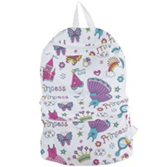 Princess Element Background Material Foldable Lightweight Backpack