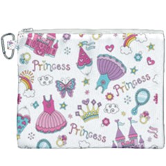 Princess Element Background Material Canvas Cosmetic Bag (XXXL)