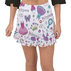 Princess Element Background Material Fishtail Mini Chiffon Skirt
