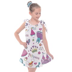 Princess Element Background Material Kids  Tie Up Tunic Dress