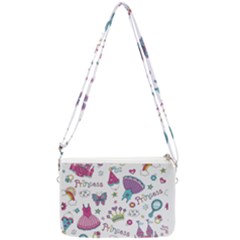 Princess Element Background Material Double Gusset Crossbody Bag