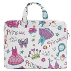 Princess Element Background Material MacBook Pro 13  Double Pocket Laptop Bag