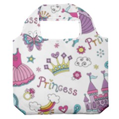 Princess Element Background Material Premium Foldable Grocery Recycle Bag