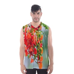 Gathering Sping Flowers  Men s Basketball Tank Top by artworkshop