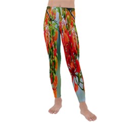 Gathering Sping Flowers  Kids  Lightweight Velour Leggings