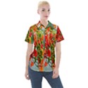 Gathering Sping Flowers  Women s Short Sleeve Pocket Shirt View1