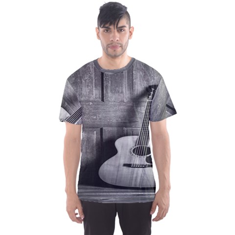 Acoustic Guitar Men s Sport Mesh Tee by artworkshop