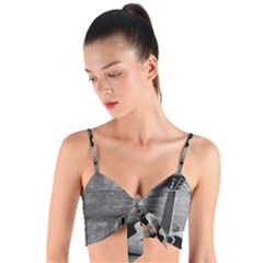 Acoustic Guitar Woven Tie Front Bralet by artworkshop