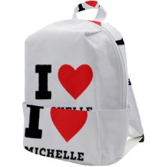I Love Michelle Zip Up Backpack by ilovewhateva