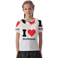 I Love Michelle Kids  Frill Chiffon Blouse by ilovewhateva
