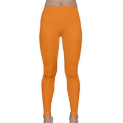 Dark Orange	 - 	classic Yoga Leggings by ColorfulSportsWear