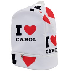 I Love Carol Zip Bottom Backpack