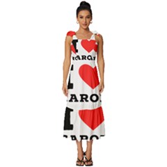 I Love Carol Tie-strap Tiered Midi Chiffon Dress by ilovewhateva