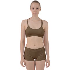 Peanut Brown	 - 	perfect Fit Gym Set by ColorfulSportsWear