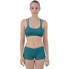 Greenish Blue	 - 	perfect Fit Gym Set by ColorfulSportsWear