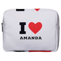 I Love Amanda Make Up Pouch (large) by ilovewhateva