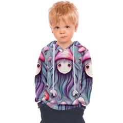 Witchy Mushroom Forest Kids  Overhead Hoodie by GardenOfOphir