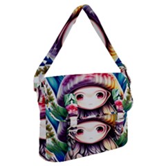 Fantasy Mushroom Forest Buckle Messenger Bag by GardenOfOphir