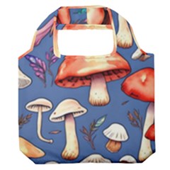 Nature s Own Wooden Mushroom Premium Foldable Grocery Recycle Bag by GardenOfOphir