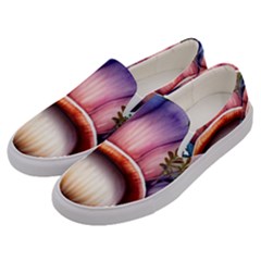 Forestcore Mushroom Men s Canvas Slip Ons by GardenOfOphir