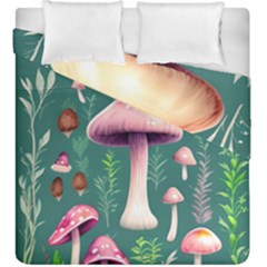 Tiny Historical Mushroom Duvet Cover Double Side (king Size) by GardenOfOphir