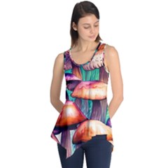 Witchy Mushrooms In The Woods Sleeveless Tunic