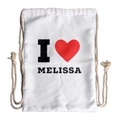 I Love Melissa Drawstring Bag (large) by ilovewhateva