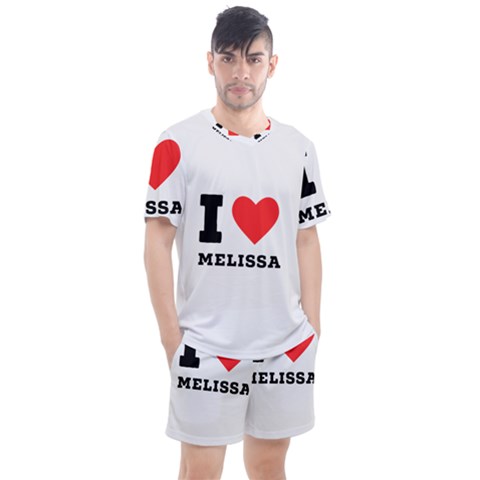 I Love Melissa Men s Mesh Tee And Shorts Set by ilovewhateva