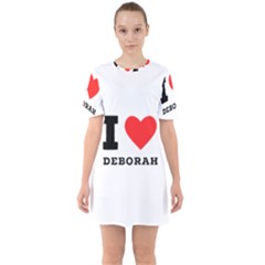 I Love Deborah Sixties Short Sleeve Mini Dress by ilovewhateva