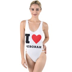 I Love Deborah High Leg Strappy Swimsuit by ilovewhateva