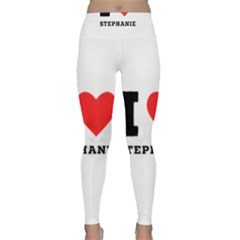 I Love Stephanie Lightweight Velour Classic Yoga Leggings by ilovewhateva