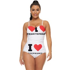 I Love Stephanie Retro Full Coverage Swimsuit by ilovewhateva
