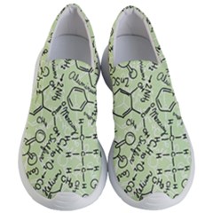 Multicolored Chemical Bond Illustration Chemistry Formula Science Women s Lightweight Slip Ons by Jancukart