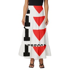 I Love Rebecca Tiered Ruffle Maxi Skirt by ilovewhateva