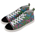 Background Texture Paisley Pattern Men s Mid-Top Canvas Sneakers View2