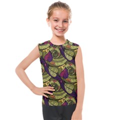 Pattern Vector Texture Style Garden Drawn Hand Floral Kids  Mesh Tank Top by Jancukart