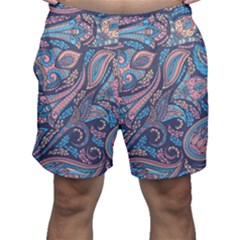 Background Ornament Paisley Men s Shorts