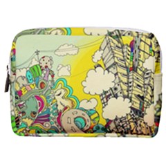 Doodle Wallpaper Artistic Surreal Make Up Pouch (medium)