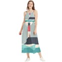 Lighthouse Ocean Nautical Sea Minimal Minimalist Boho Sleeveless Summer Dress View1