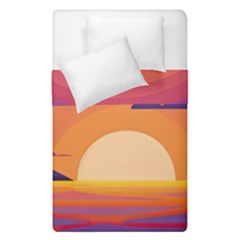 Sunset Ocean Beach Water Tropical Island Vacation Landscape Duvet Cover Double Side (single Size) by Pakemis