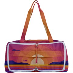 Sunset Ocean Beach Water Tropical Island Vacation Landscape Multi Function Bag by Pakemis