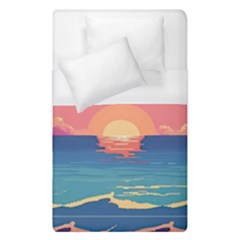 Sunset Ocean Beach Water Tropical Island Vacation 2 Duvet Cover (single Size) by Pakemis