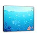 Ai Generated Ocean Sea Fish Aquatic Water Nature Deluxe Canvas 20  x 16  (Stretched) View1