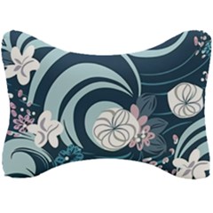 Flowers Pattern Floral Ocean Abstract Digital Art Seat Head Rest Cushion