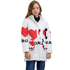 I Love Sharon Kid s Hooded Longline Puffer Jacket by ilovewhateva