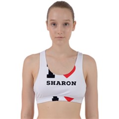 I Love Sharon Back Weave Sports Bra by ilovewhateva