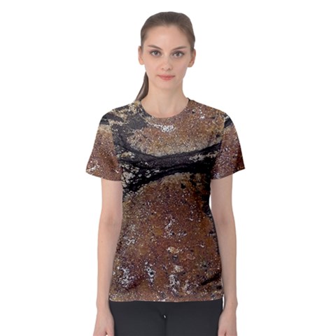 Rustic Charm Abstract Print Women s Sport Mesh Tee by dflcprintsclothing