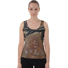 Rustic Charm Abstract Print Velvet Tank Top by dflcprintsclothing