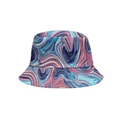 Fluid Art Pattern Inside Out Bucket Hat (Kids)